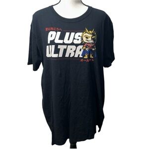 Mens Funko Pop My Hero Academia Graphic Black T-Shirt Size XL